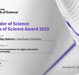 Web of Science Award 2020 — Zhumabay Bakenov